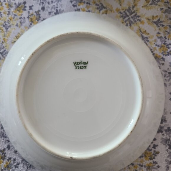 5 Haviland France Pink & Green Floral Gold Rim Fruit Dessert Dishes Berry Bowls - Picture 5 of 10